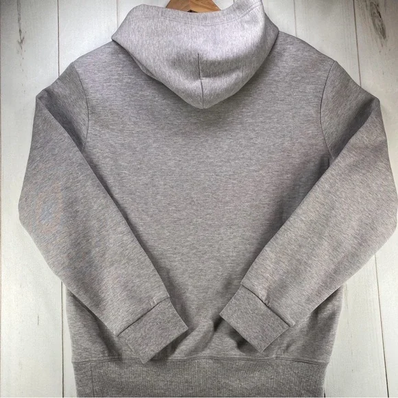 Classic Grey Heather Pullover Hoodie with Drawstring